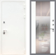 Входная металлическая Дверь Рекс (REX) 5 Белая Шагрень СБ-16 Зеркало Силк Сноу в Краснознаменске