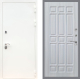 Входная металлическая Дверь Рекс (REX) 5 Белая Шагрень FL-33 Сандал белый в Краснознаменске