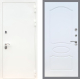 Входная металлическая Дверь Рекс (REX) 5 Белая Шагрень FL-128 Белый ясень в Краснознаменске