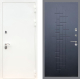 Входная металлическая Дверь Рекс (REX) 5 Белая Шагрень FL-289 Ясень черный в Краснознаменске