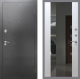 Входная металлическая Дверь Рекс (REX) 2А Серебро Антик СБ-16 Зеркало Белый ясень в Краснознаменске