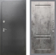 Входная металлическая Дверь Рекс (REX) 2А Серебро Антик FL-117 Бетон темный в Краснознаменске