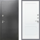 Входная металлическая Дверь Рекс (REX) 2А Серебро Антик FL-117 Силк Сноу в Краснознаменске