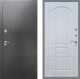 Входная металлическая Дверь Рекс (REX) 2А Серебро Антик FL-128 Сандал белый в Краснознаменске