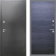 Входная металлическая Дверь Рекс (REX) 2А Серебро Антик GL Дуб тангенальный черный в Краснознаменске