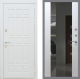 Входная металлическая Дверь Рекс (REX) 8 Силк Сноу СБ-16 Зеркало Белый ясень в Краснознаменске