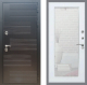 Входная металлическая Дверь Рекс (REX) премиум 185 Зеркало Пастораль Белый ясень в Краснознаменске