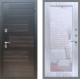 Входная металлическая Дверь Рекс (REX) премиум 185 Зеркало Пастораль Сандал белый в Краснознаменске