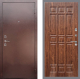 Входная металлическая Дверь Рекс (REX) 1 FL-33 орех тисненый в Краснознаменске