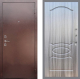 Входная металлическая Дверь Рекс (REX) 1 FL-128 Сандал грей в Краснознаменске