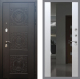Входная металлическая Дверь Рекс (REX) 10 СБ-16 Зеркало Белый ясень в Краснознаменске