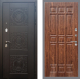 Входная металлическая Дверь Рекс (REX) 10 FL-33 орех тисненый в Краснознаменске