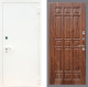 Входная металлическая Дверь Рекс (REX) 1А Белая шагрень FL-33 орех тисненый в Краснознаменске