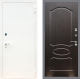 Входная металлическая Дверь Рекс (REX) 1А Белая шагрень FL-128 Венге светлый в Краснознаменске