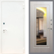 Входная металлическая Дверь Рекс (REX) 1А Белая шагрень FLZ-120 Беленый дуб в Краснознаменске