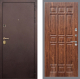 Входная металлическая Дверь Рекс (REX) Лайт 3К FL-33 орех тисненый в Краснознаменске