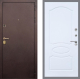 Входная металлическая Дверь Рекс (REX) Лайт 3К FL-128 Силк Сноу в Краснознаменске