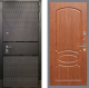 Входная металлическая Дверь Рекс (REX) 15 Черный Кварц FL-128 Морёная берёза в Краснознаменске