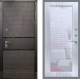 Дверь Рекс (REX) 15 Черный Кварц Зеркало Пастораль Сандал белый в Краснознаменске