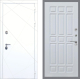 Входная металлическая Дверь Рекс (REX) 13 Силк Сноу FL-33 Белый ясень в Краснознаменске