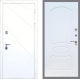 Входная металлическая Дверь Рекс (REX) 13 Силк Сноу FL-128 Белый ясень в Краснознаменске