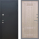 Входная металлическая Дверь Рекс (REX) 5 Черный Муар FL-2 Беленый дуб в Краснознаменске