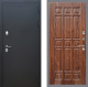 Входная металлическая Дверь Рекс (REX) 5 Черный Муар FL-33 орех тисненый в Краснознаменске