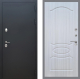 Входная металлическая Дверь Рекс (REX) 5 Черный Муар FL-128 Сандал белый в Краснознаменске