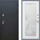 Входная металлическая Дверь Рекс (REX) 5 Черный Муар Зеркало Пастораль Белый ясень в Краснознаменске