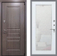 Входная металлическая Дверь Рекс (REX) Премиум-S Зеркало Пастораль Белый ясень в Краснознаменске