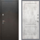 Входная металлическая Дверь Рекс (REX) 5 Серебро Антик FL-117 Бетон светлый в Краснознаменске