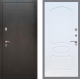 Входная металлическая Дверь Рекс (REX) 5 Серебро Антик FL-128 Белый ясень в Краснознаменске