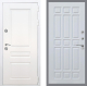 Входная металлическая Дверь Рекс (REX) Премиум-н Силк Сноу FL-33 Белый ясень в Краснознаменске