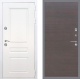 Входная металлическая Дверь Рекс (REX) Премиум-н Силк Сноу GL венге поперечный в Краснознаменске